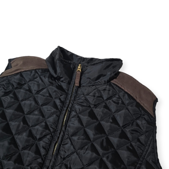 Oso Casuals Black Quilted Vest Woman Size L - Picture 8 of 12